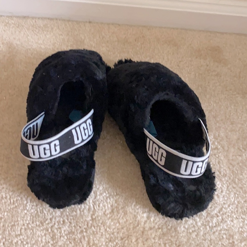 Ugh slides ugh slippers black